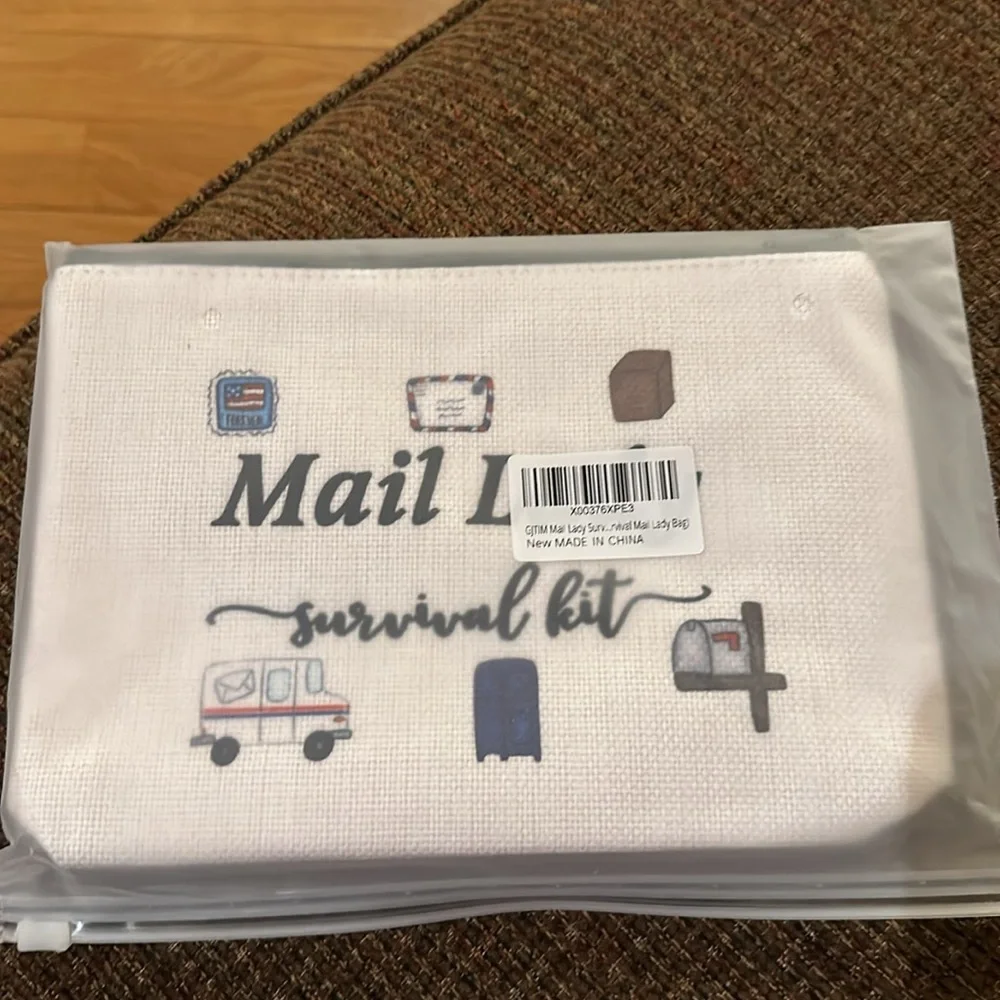 GJTIM women’s Mail Lady Survival Kit Graphic Makeup Bag